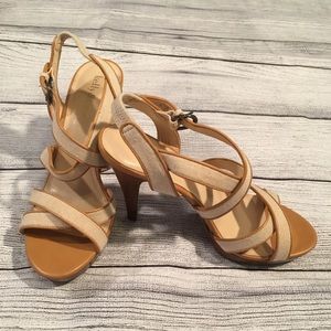 KELLY & KATIE STRAPPY HEELS SIZE 8